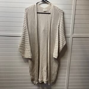 GAP Curved Hem Open Front Medium Weight Cardigan Size S